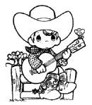 Wild West kleurplaat 9